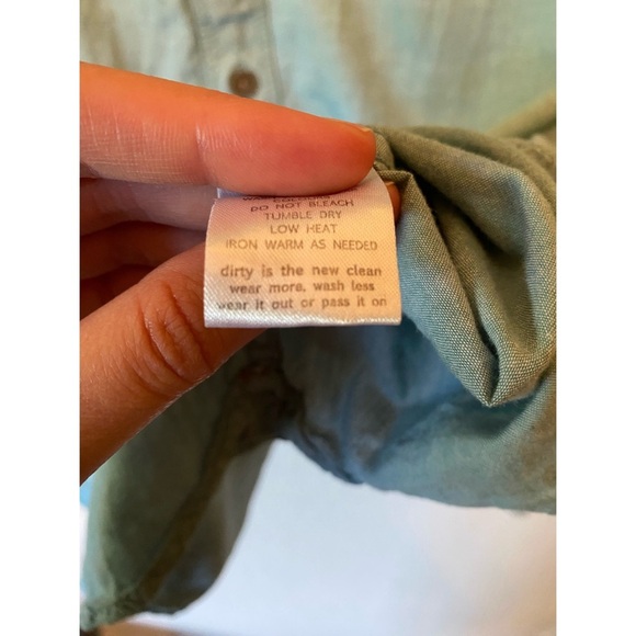 Light Blue Horny Toad Button-Up Shirt - Picture 9 of 9